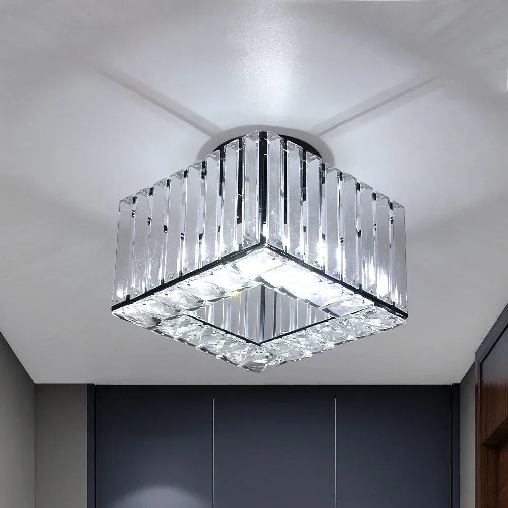Modern Crystal Ceiling Light Flush