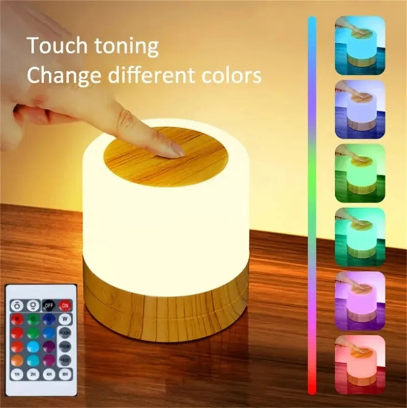 7 Colors Night Light Dimmable LED Touch Sensor