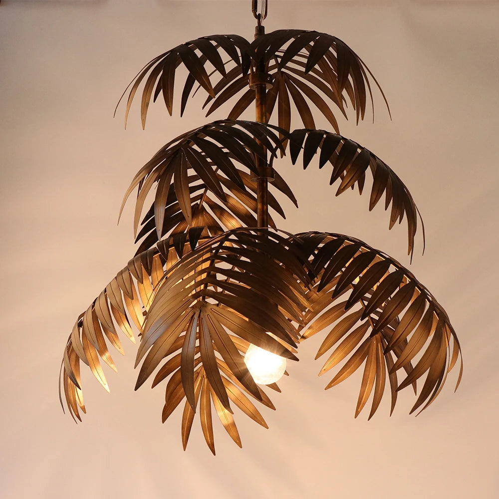 Modern Loft coconut tree leaf chandelier